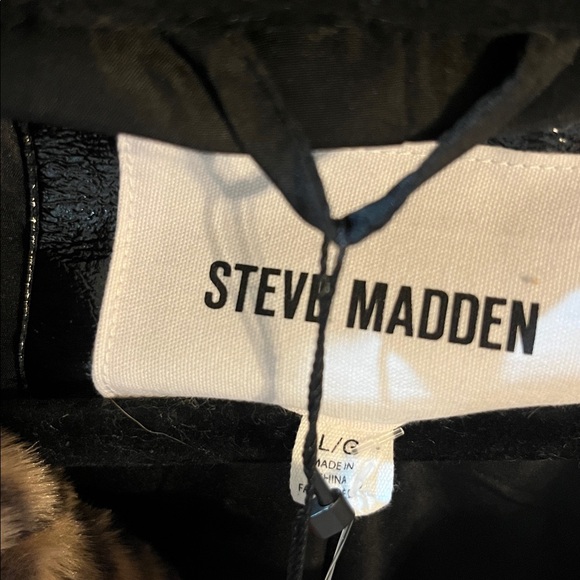 ‼️COAT SALE‼️Steve Madden leopard Print Faux Fur Vest - new with tags - Picture 3 of 5